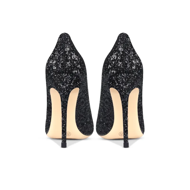 Suyymakk Slim Heel High Heels Women's Black-4