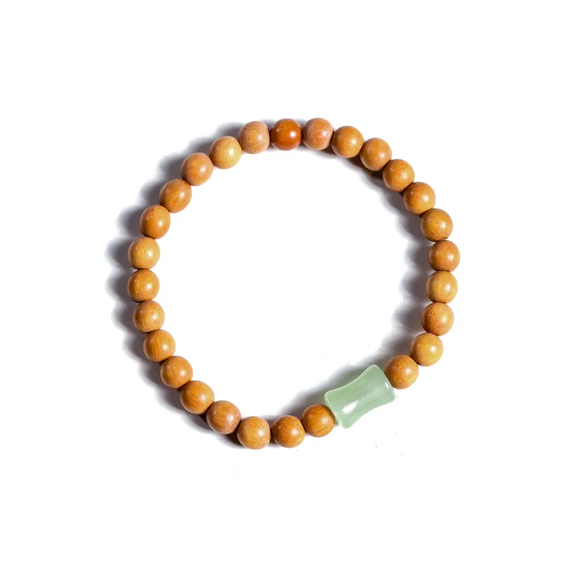 WUDE Barbie Sandalwood Wooden Bracelets Unisex-0