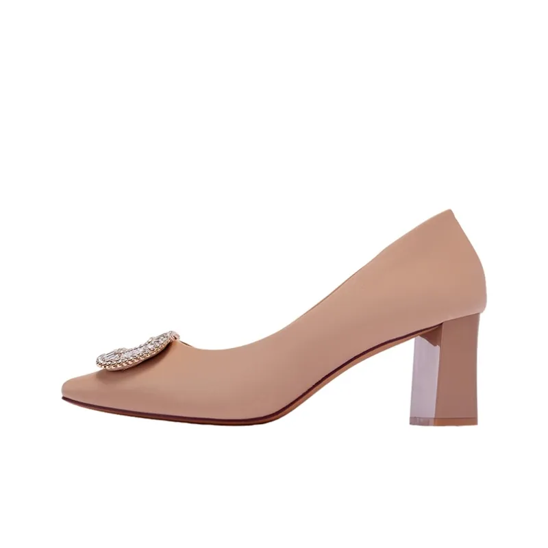 Mulinsen Chunky Heel High Heels 7cm Women's-5