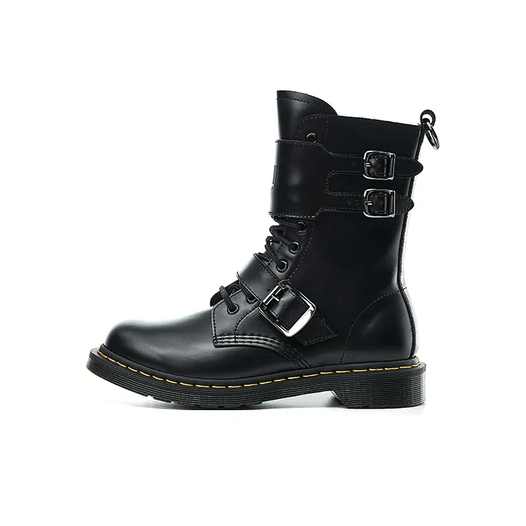BEFFON Martin Boots Women's Gothic Black-0