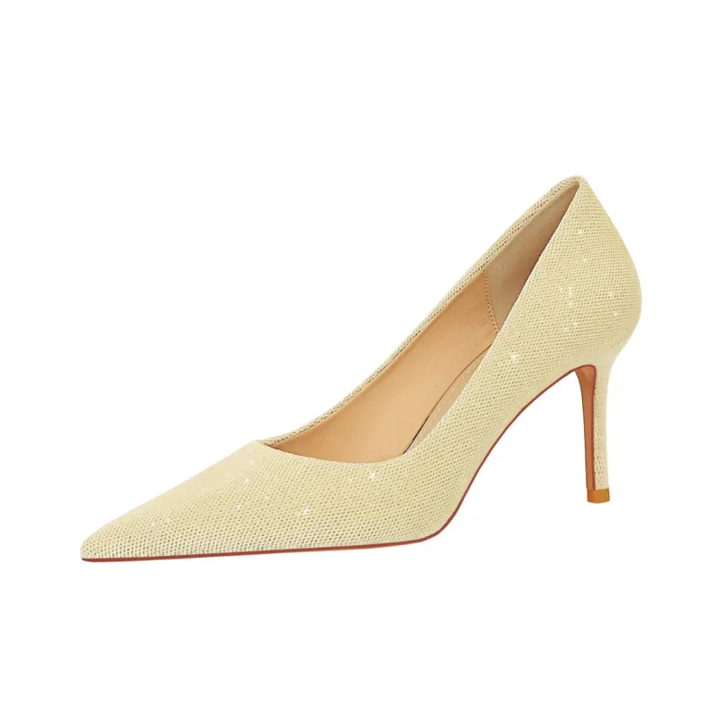 QITUMAUL Slim Heel High Heels Women's-7