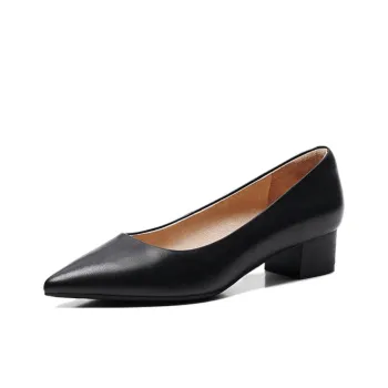 PT'SON Chunky Heel High Heels 4.5cm Women's