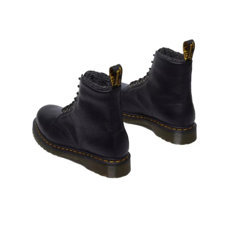 Dr. Martens 1460 Faux Fur Lined Boot Black-3