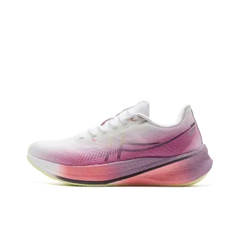 XTEP 360X 2.0 LITE Slip Resistant Abrasion Resistant Breathable Low Top Carbon Plate Running Shoes Women's White Pink