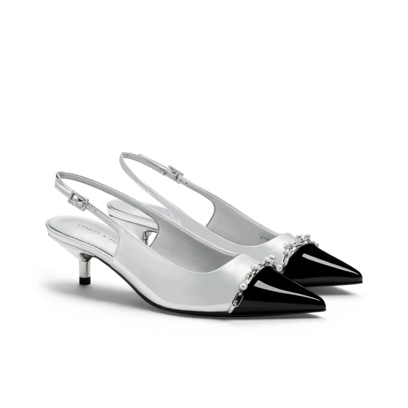 CHARLES&KEITH Slim Heel High Heels 5.3cm Women's-7