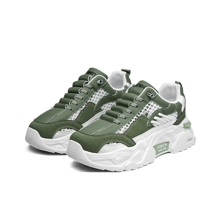 RENBEN Breathable Anti-Slip And Wear-Resistant Low-Top Chunky Sneakers Unisex-9