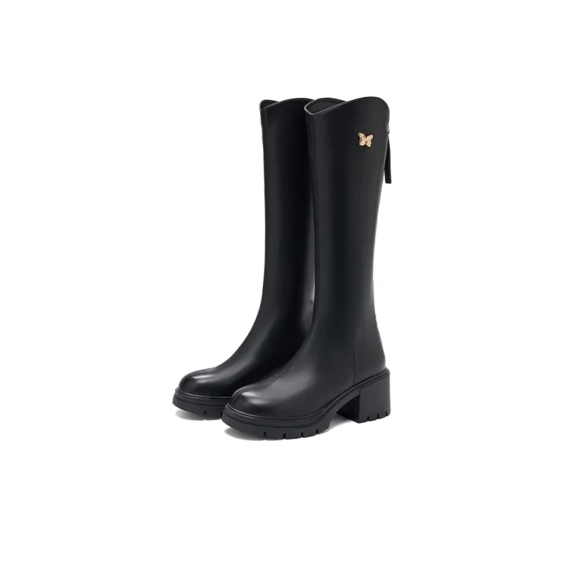 DAPHNE Slim Boots Knee-high Boots 6cm Women's-9