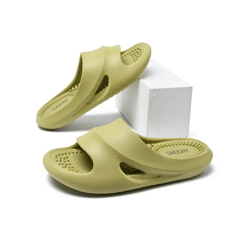 SNOOPY EVA Slip-Resistant Slide Slippers Women's Disk Green-4