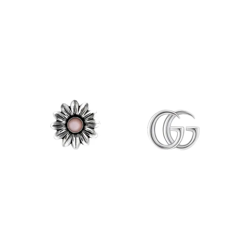 GUCCI 925 Sterling Silver Stud Earrings Women's Silver-0