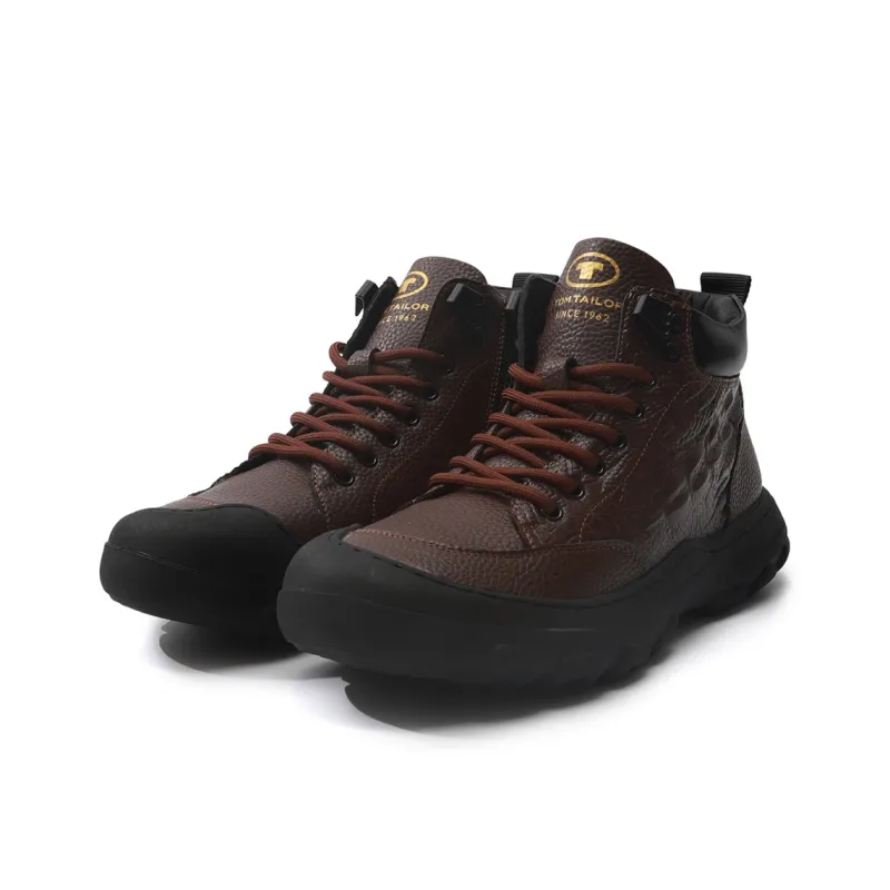 TOM TAILOR Cool Black Urban Techwear Boots Thermal Snow Boots Men's-8