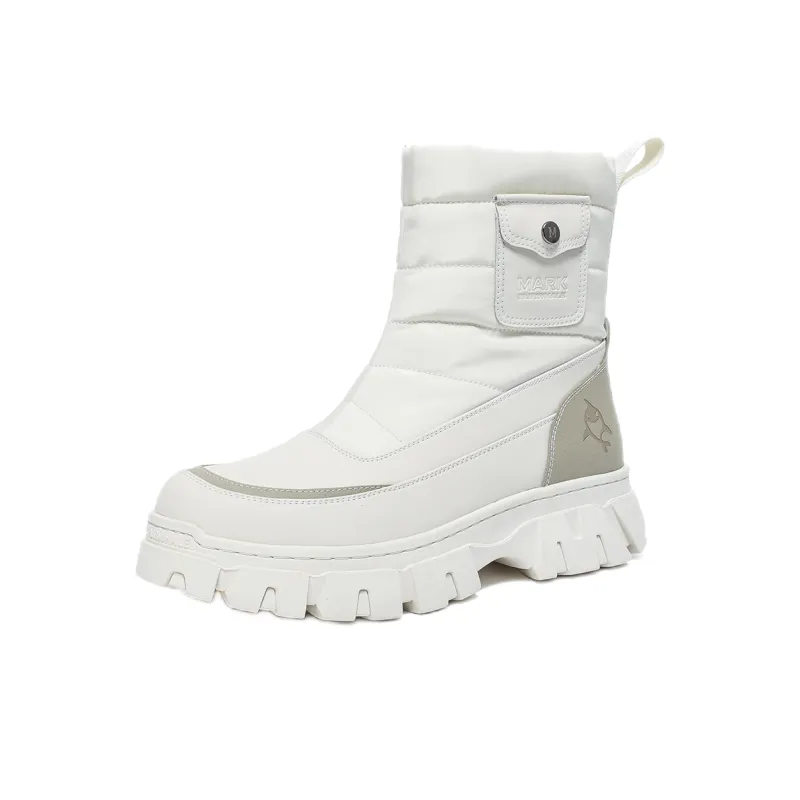 FAIRWHALE Snow Boots Unisex White/Black/Army Green-1