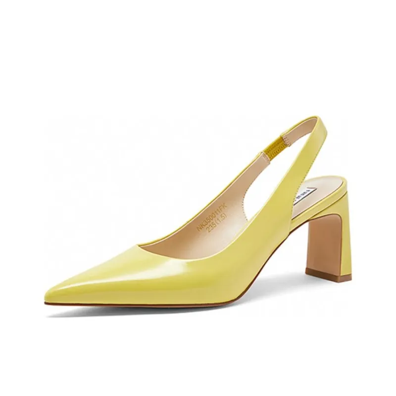 NINE WEST Chunky Heel High Heels 7cm Women's-4