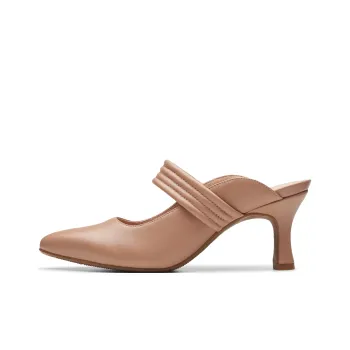 Clarks Chunky Heel High Heels 7cm Women's Brown