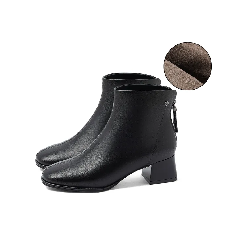 COMELY Ankle Boots Women's Black/Ecru-6
