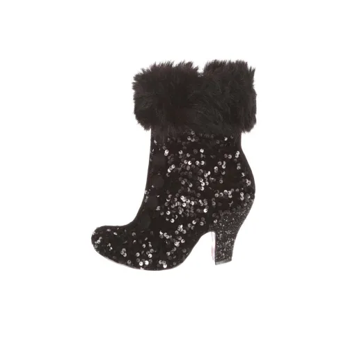 IRREGULAR CHOICE Most Wonderful Time Ankle Boots 9.2cm Women's Black