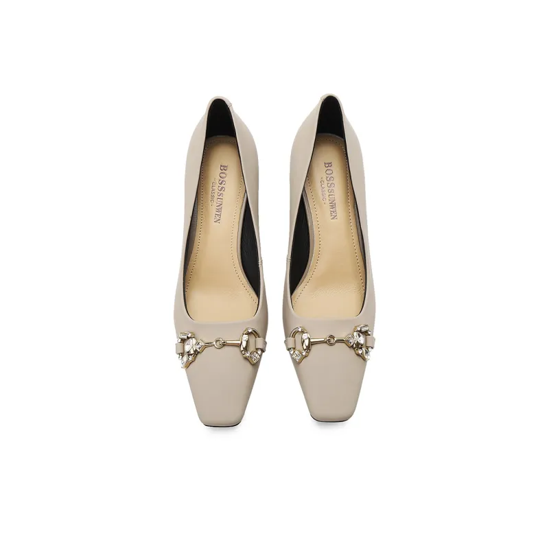 BOSSSUNWEN Chunky Heel High Heels 7cm Women's-8