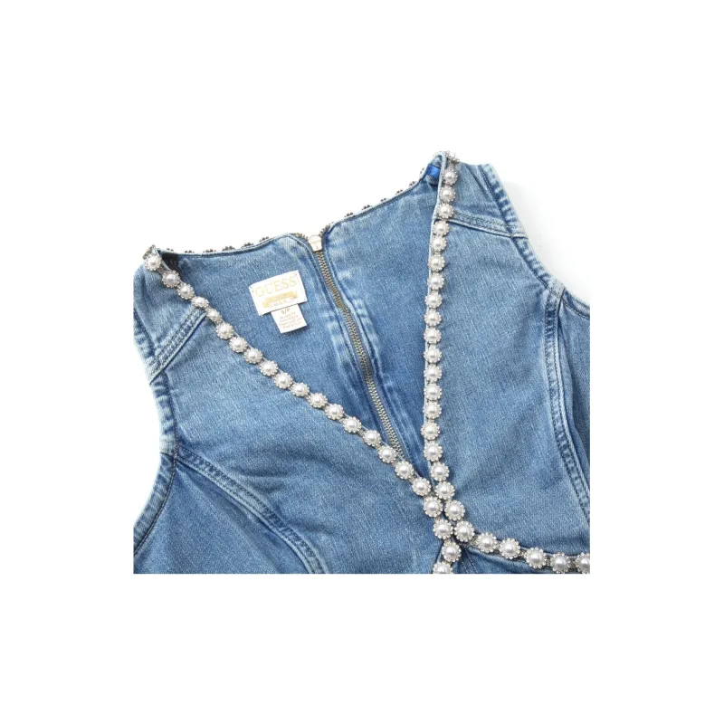 GUESS Sleeveless Dress Women's Light Blue-2