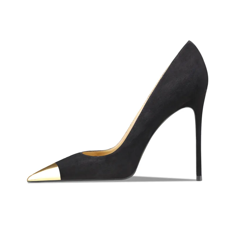 Suyymakk Slim Heel High Heels Women's Black-0
