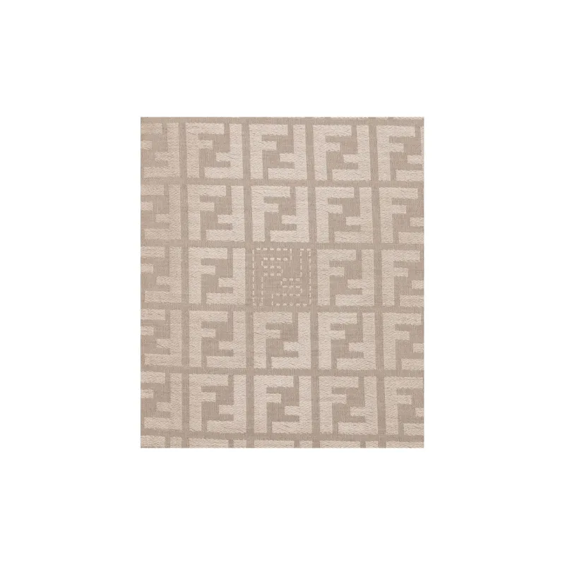 FENDI Ff Jacquard Fringed Edge Shawl-2