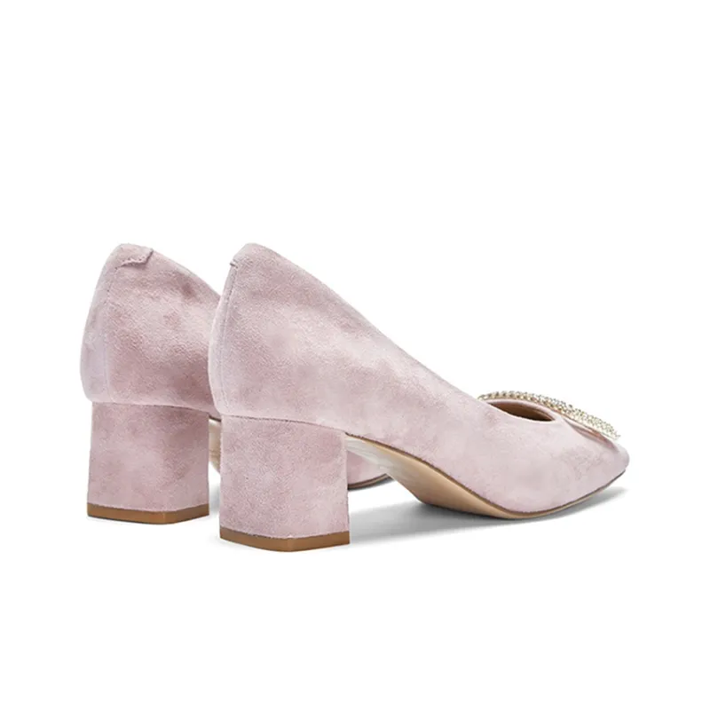 NINE WEST Chunky Heel High Heels 5cm Women's-6