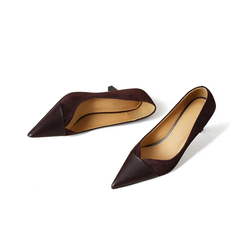 Naiyee High Heels Women's Black/Chestnut/Apricot-11