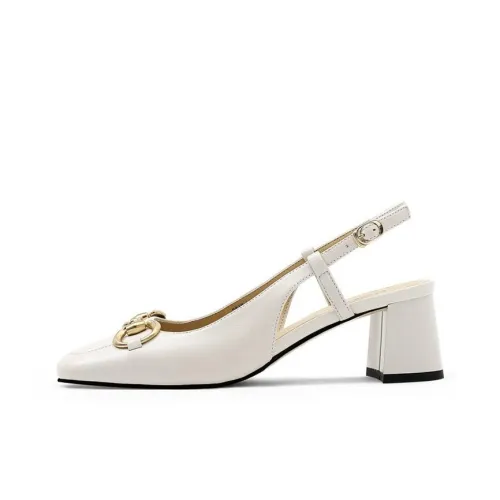 CAMEIDO High Heels Women's Ecru