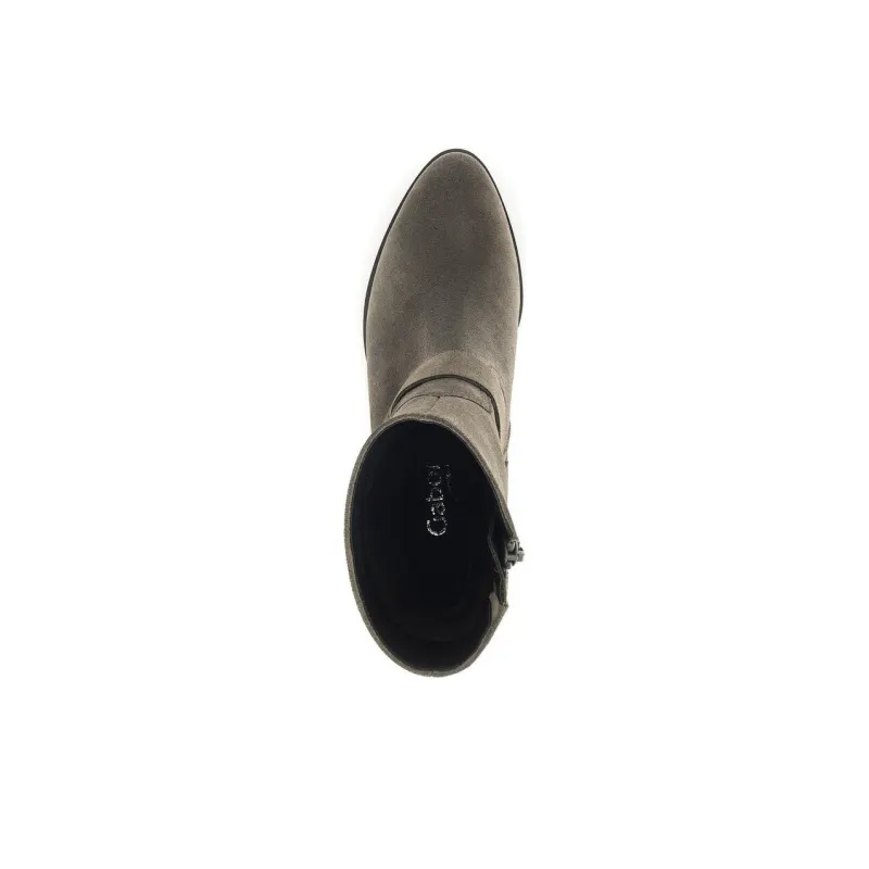 Gabor Comfort Ankle Boots 5cm Women's Gray Green-2