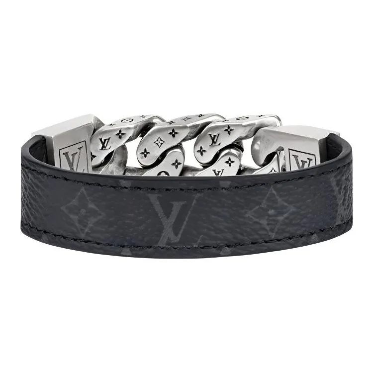 LOUIS VUITTON Monochain Reverso Bracelet Monogram Eclipse-3