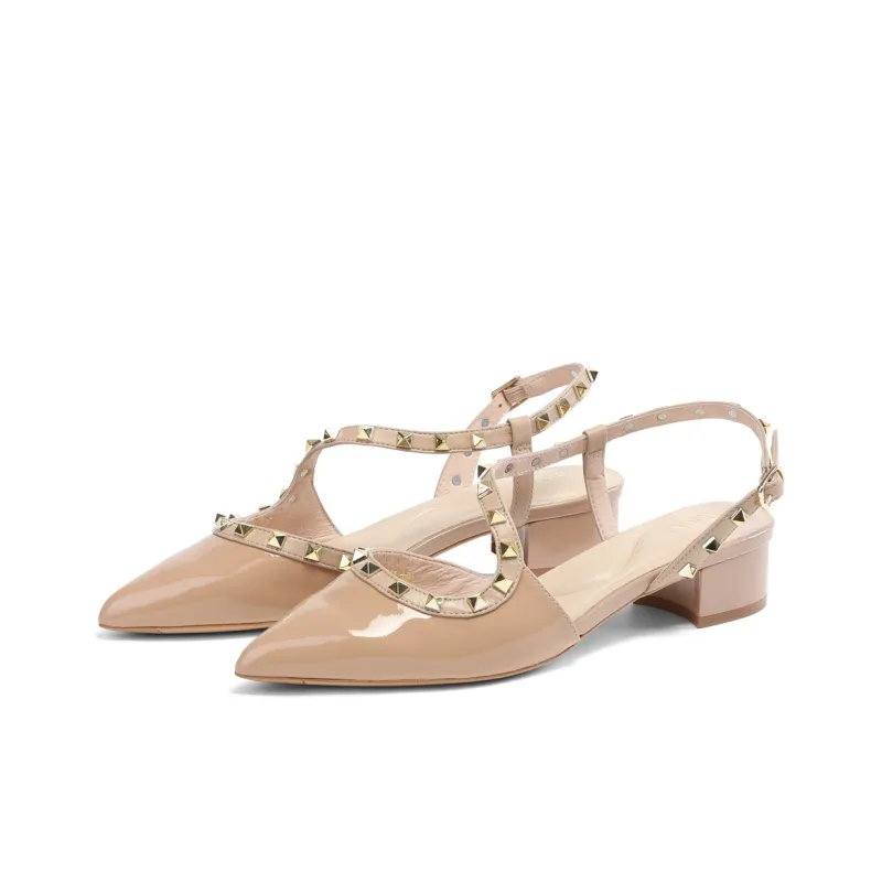 ST&SAT Chunky Heel High Heels 3.3cm Women's-5