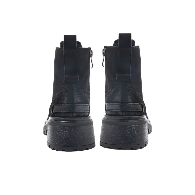 COMELY Martin Boots Women's Black/Khaki-9