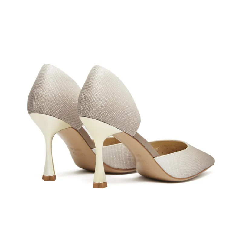 Lazi Slim Heel High Heels 8.5cm Women's Peach Pink-2
