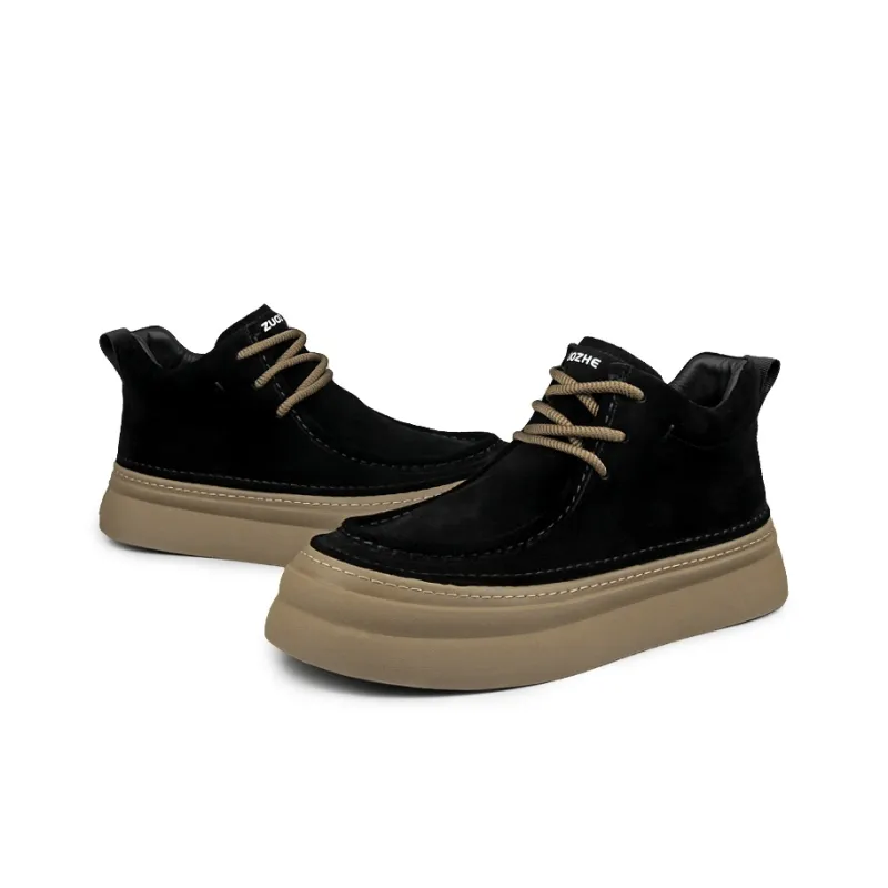 ZUOZHE Ankle Boots Platform Men's-12