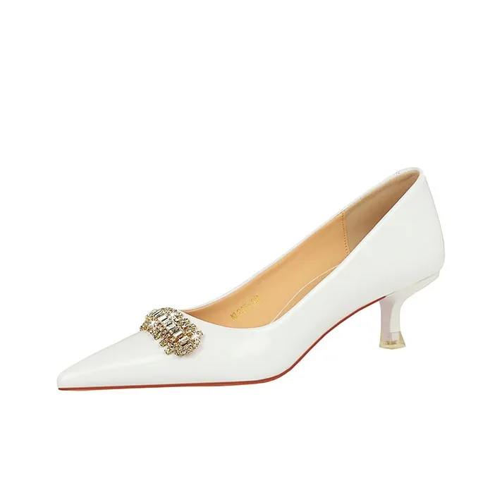 BIGTREE Slim Heel High Heels 4.5cm Women's-13