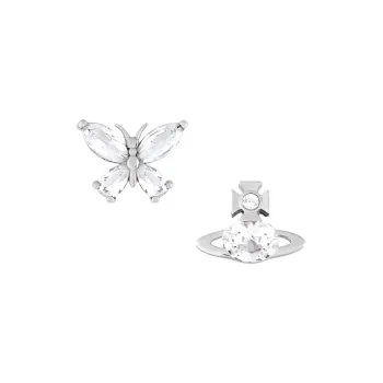 Vivienne Westwood Brass Stud Earrings Women's Silver