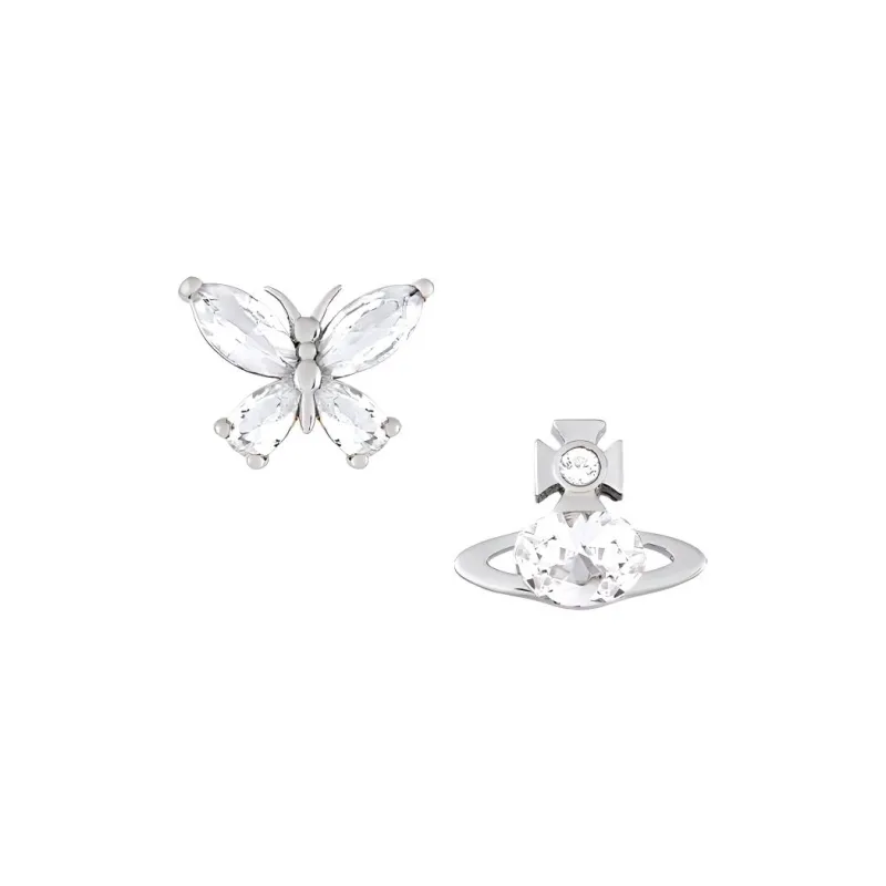 Vivienne Westwood Brass Stud Earrings Women's Silver-0