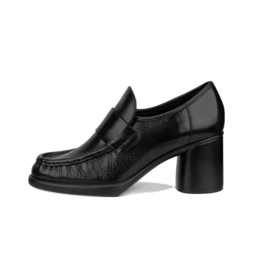 Ecco Chunky Heel High Heels 5.5cm Women's Black