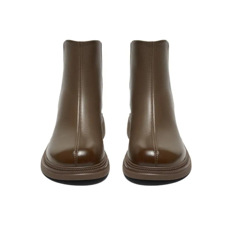 BASTO Ankle Boots Women's Solid Color-5