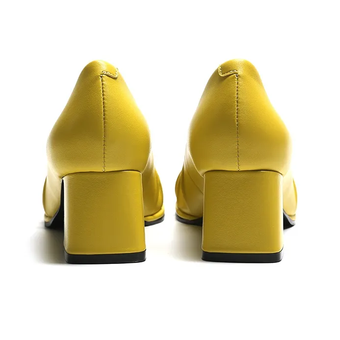 Satchi High Heels Women's Yellow-4