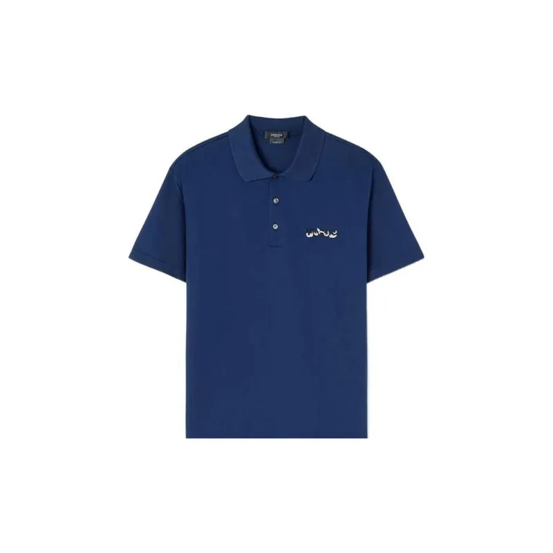 VERSACE FW22 Polo Shirt Men's Blue-4