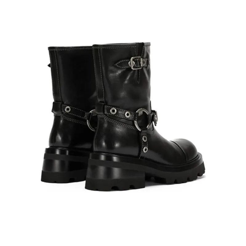 SugarSu Ankle Boots Women's Knight Black/Gradient Blue/Ancora Red-8