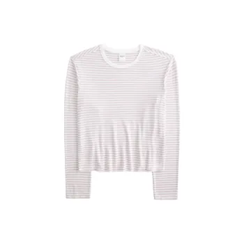 Hollister Pajama Tops Women's Pink Stripes