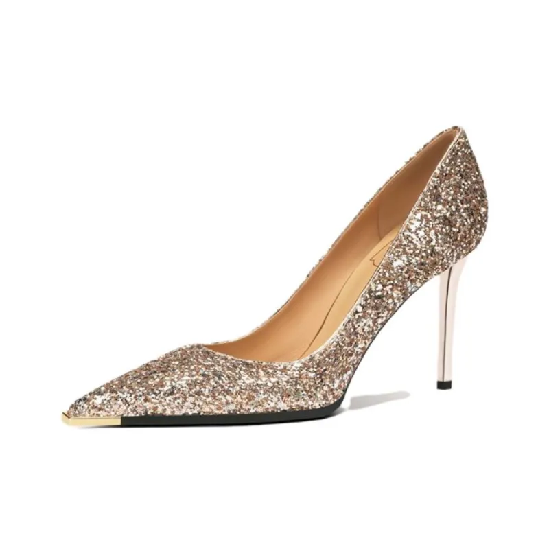 Zubumei Slim Heel High Heels 8CM Women's-10