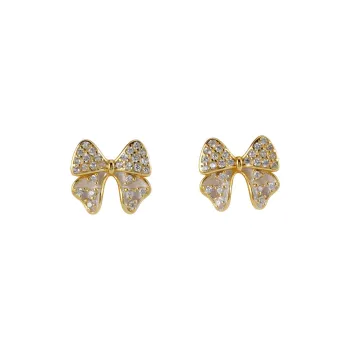 Hi There S925 Silver Stud Earrings Women's