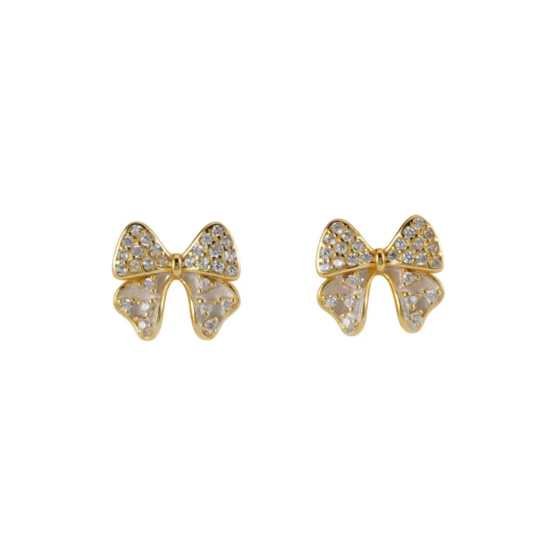 Hi There S925 Silver Stud Earrings Women's-0
