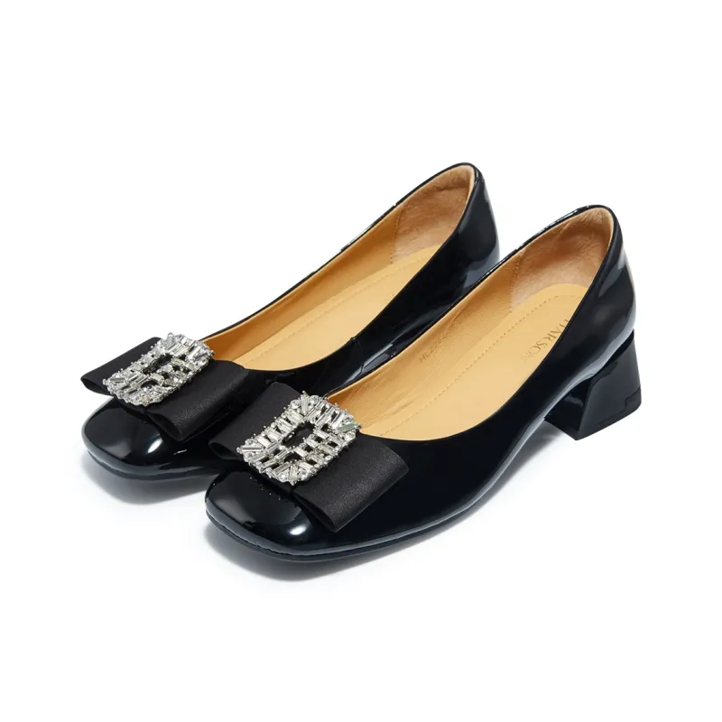 HARSON Chunky Heel High Heels 4cm Women's-10