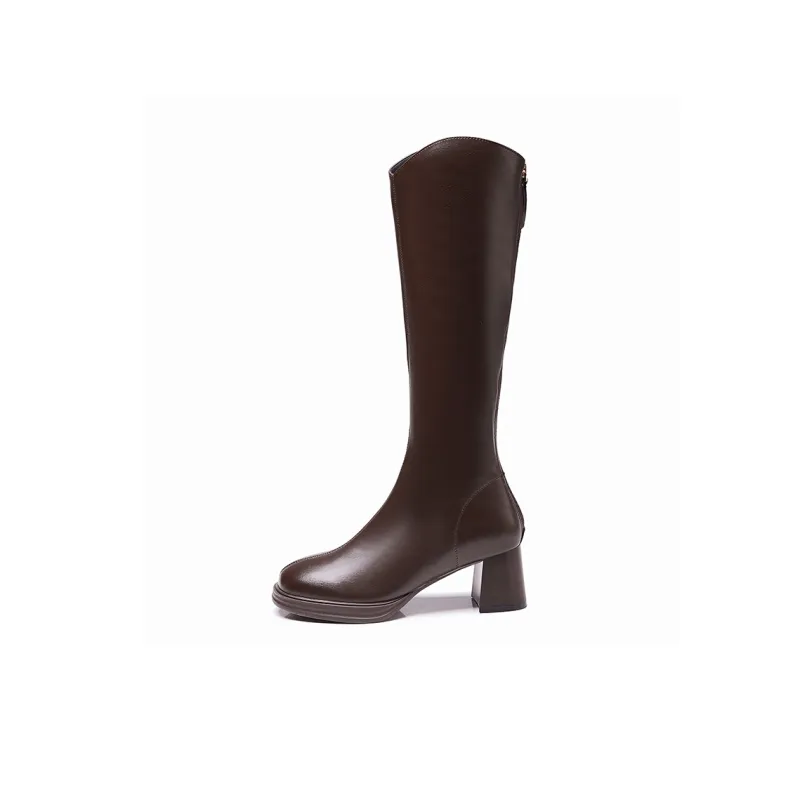 Bull Charm Knee high Boots 6cm Women's-6