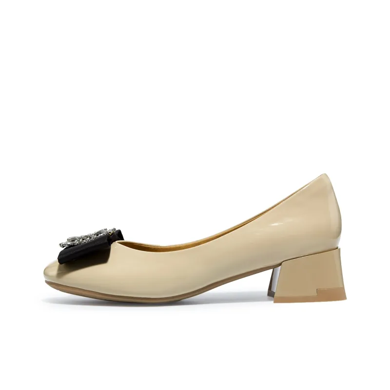 HARSON Chunky Heel High Heels 4cm Women's-0