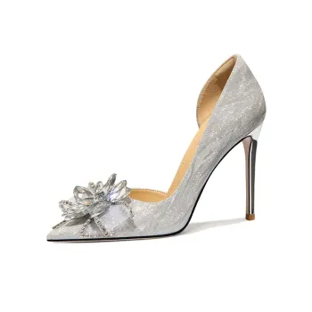 Lily Wei Romantic Galaxy Slim Heel High Heels 10cm Women's Silver