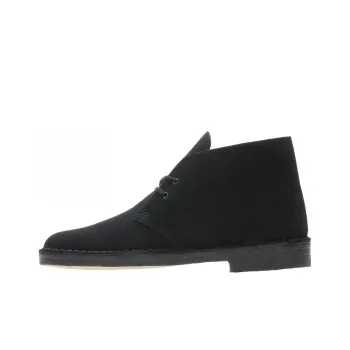 clarks Desert Black Suede