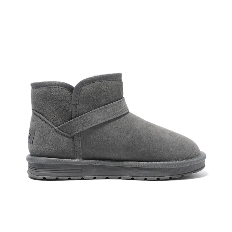 ZHR Snow Boots Women's Light Gray/Khaki/Coffee/Black-4